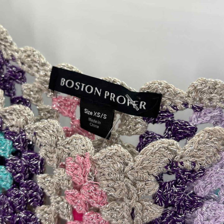 Size XS BOSTON PROPER Multi-Color Sweater
