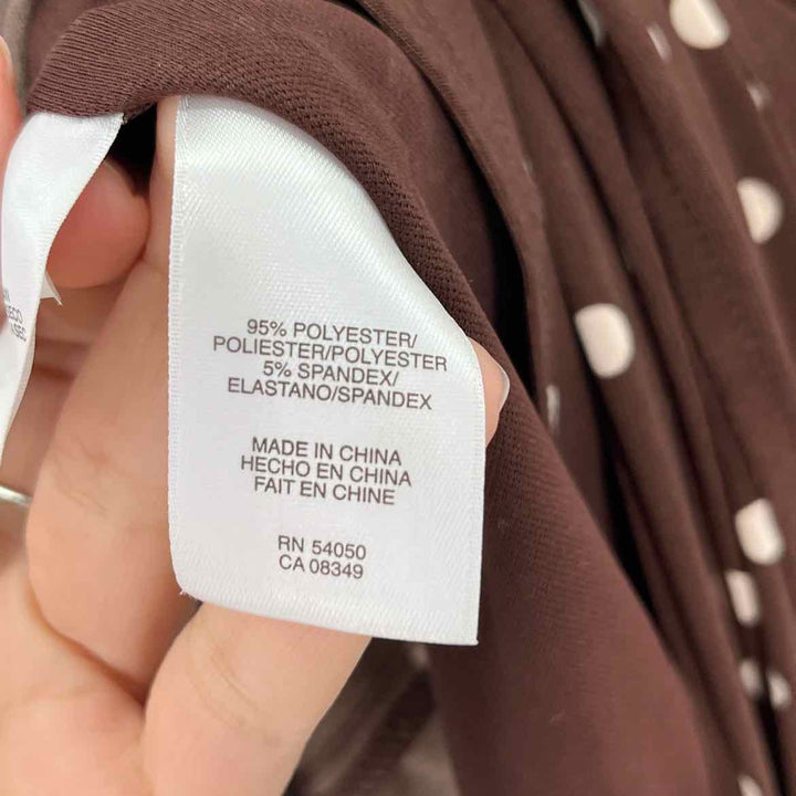 Size 4 Brown Print Dress