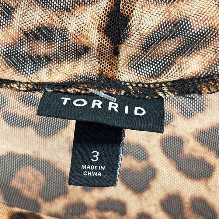 Size 3X Torrid Multi-Color Mesh Shirt