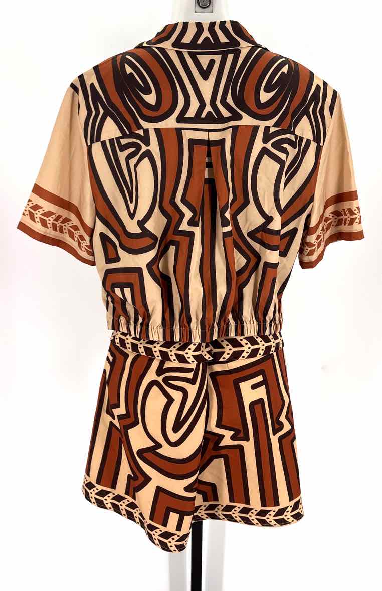 Size L Brown 2 PC Dress