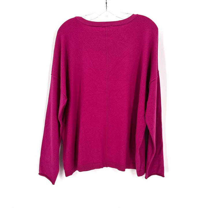 Size L WONDERLY Hot Pink Knit Sweater