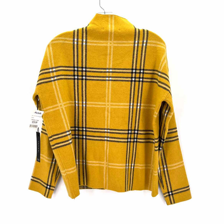 Size L TAHARI Yellow Knit Sweater