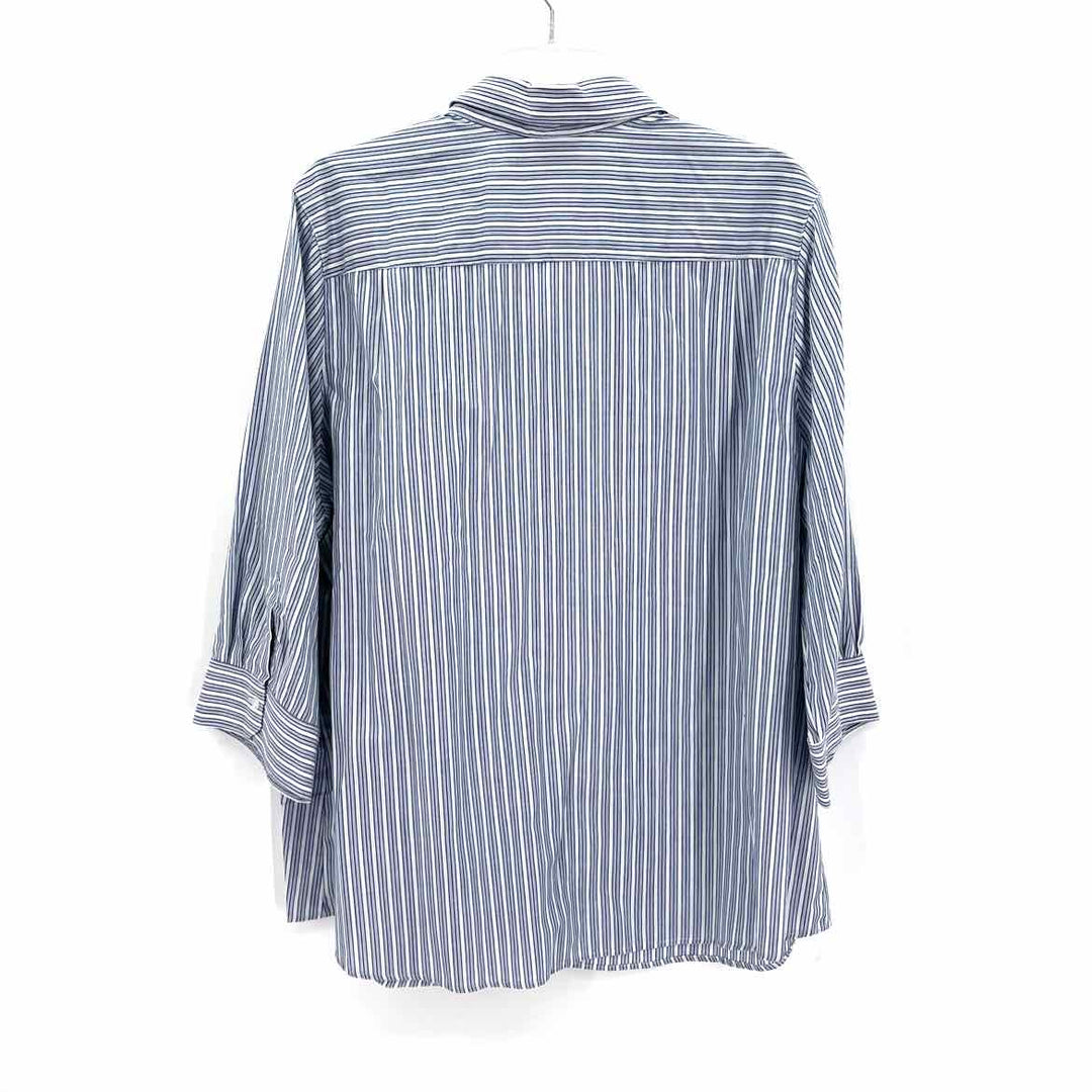 Size 2X Blue Print Shirt