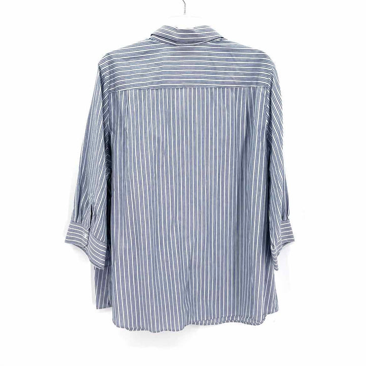 Size 2X Blue Print Shirt