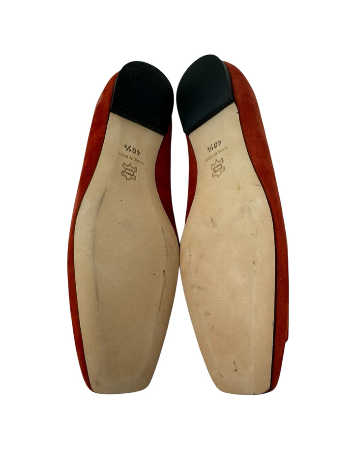 Shoe Size 40.5 ANN MASHBURN Orange Flats