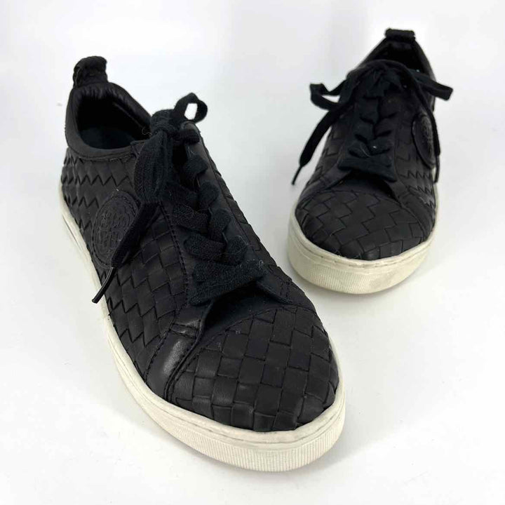 Shoe Size 9.5 BRIGHTON Black Leather Sneakers