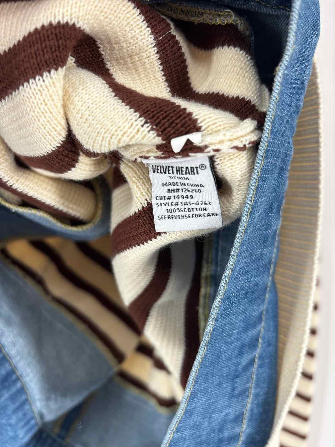 Size M VELVET HEART Cream Sweater