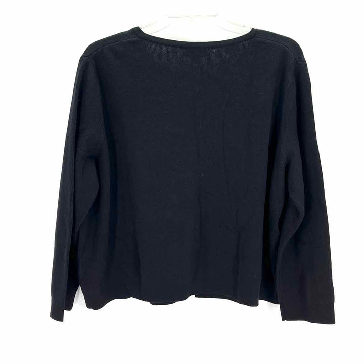 Size 1X ISSAC MIZRAHI Black Cardigan
