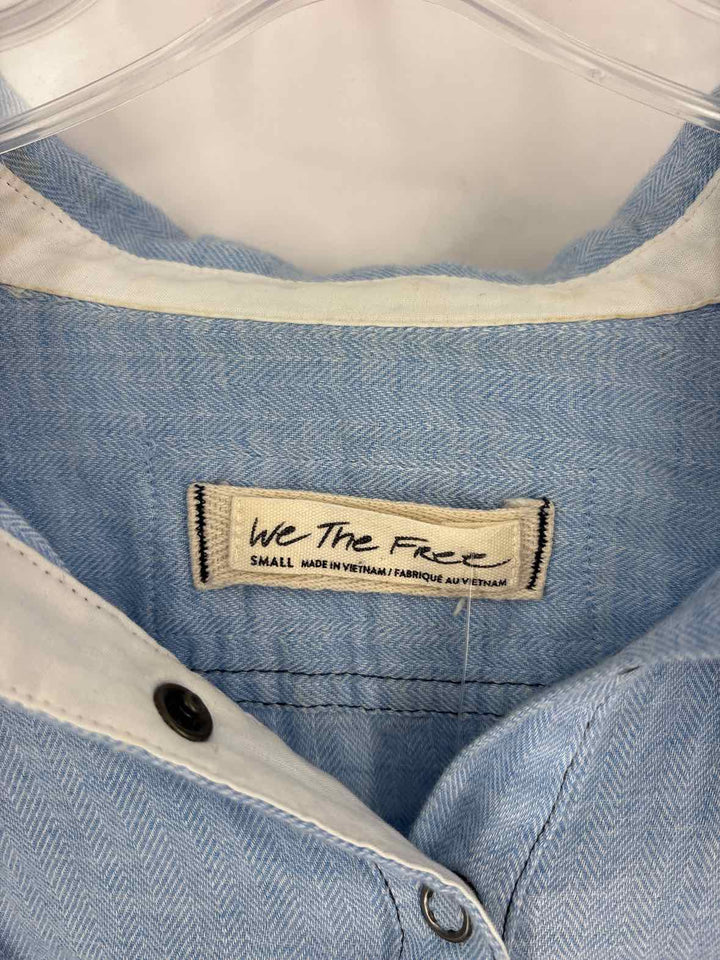 Size S WE THE FREE Blue Shirt