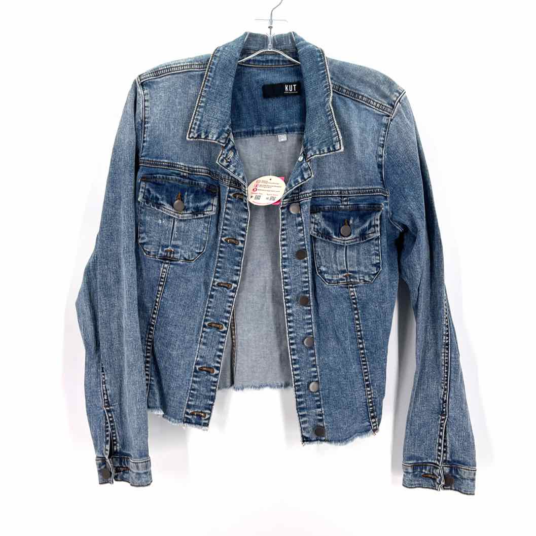 Size XL KUT Blue Denim Jacket