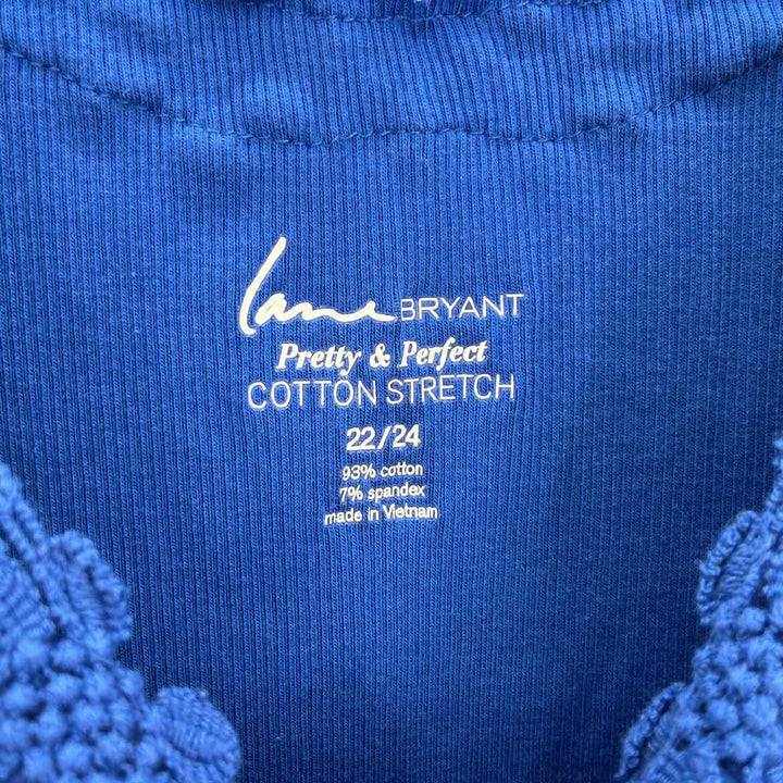 Size 22/24 LANE BRYANT Royal Blue Shirt
