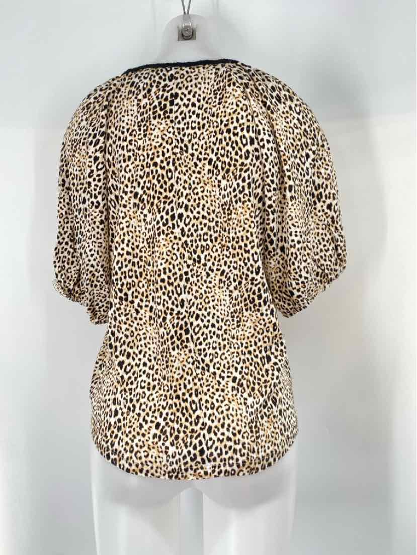 Size L Chico's Brown Print Shirt