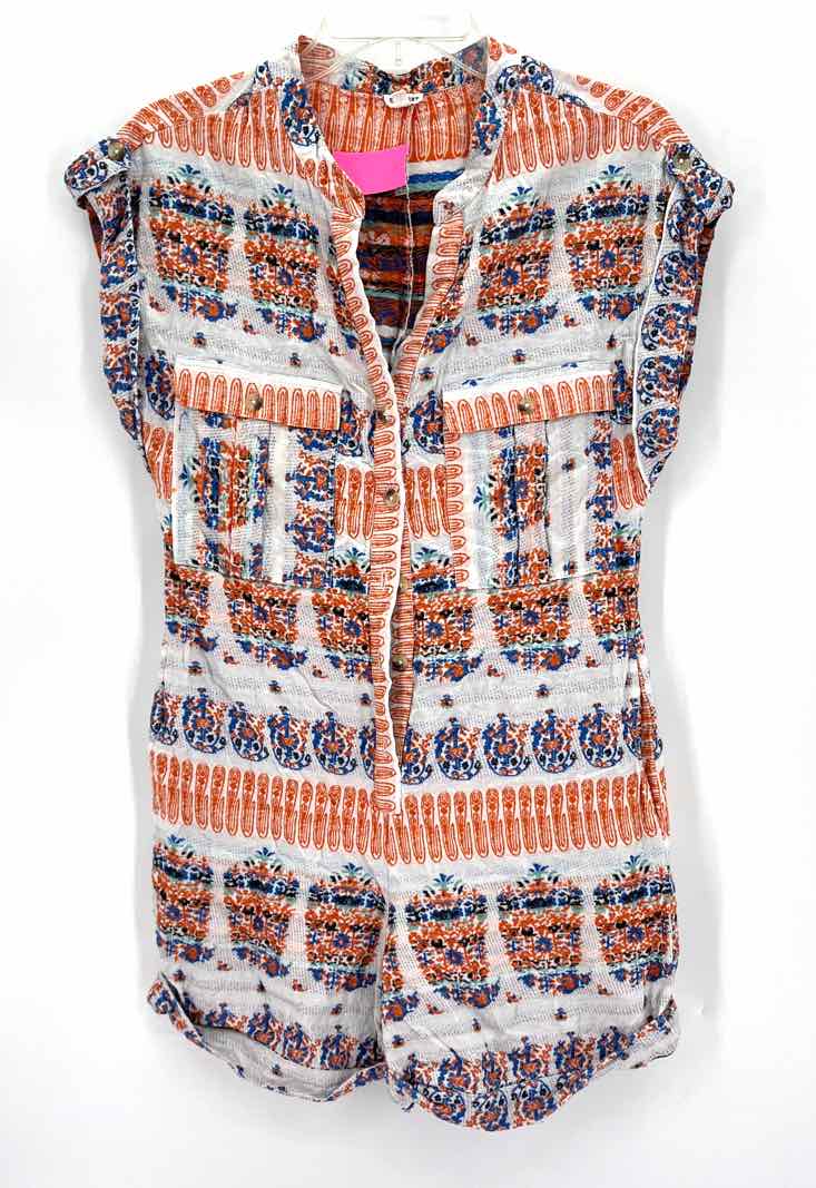 Size S Multi-Color Cotton Romper
