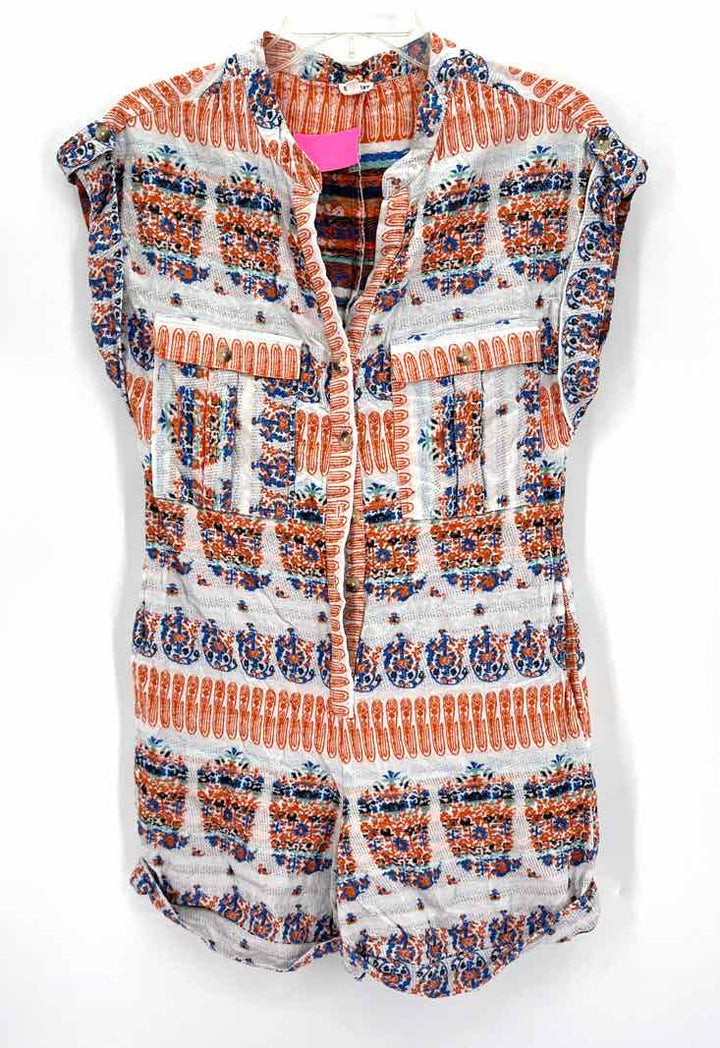 Size S Multi-Color Cotton Romper