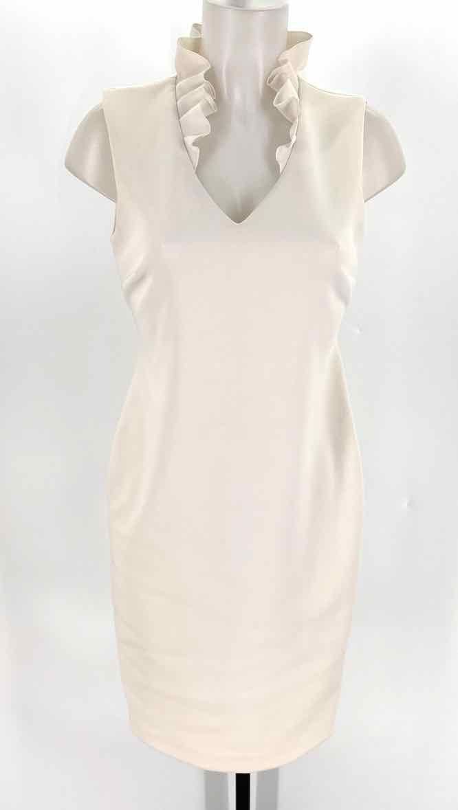 Size 4 Calvin Klein Ivory Dress