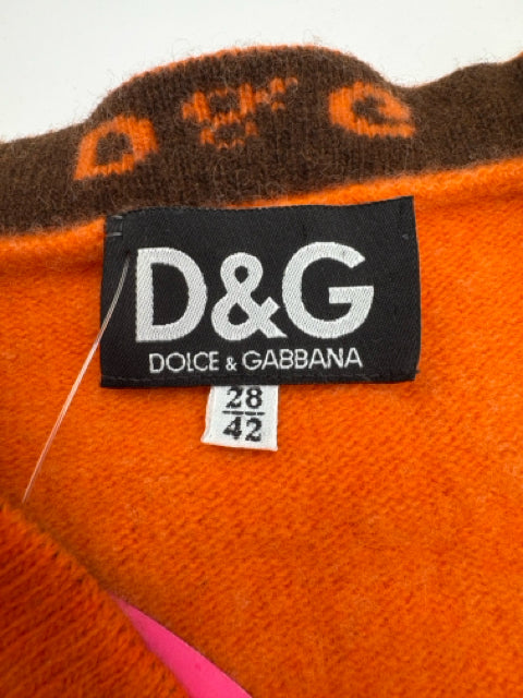 Size XS Dolce & Gabbana Orange Cardigan