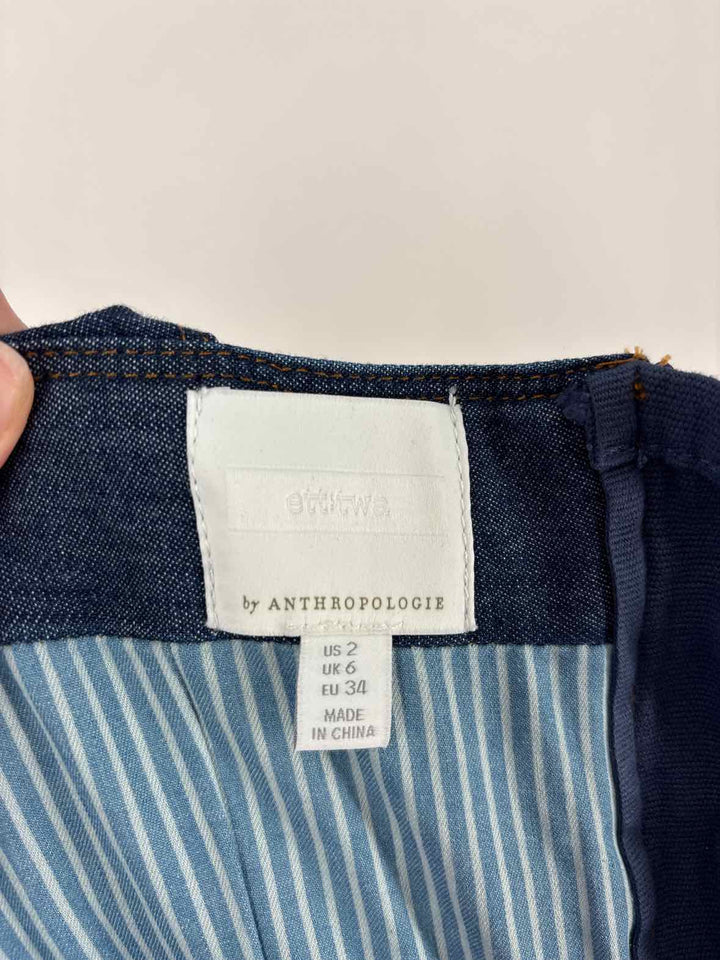 Size 2 Anthropologie Denim Dress