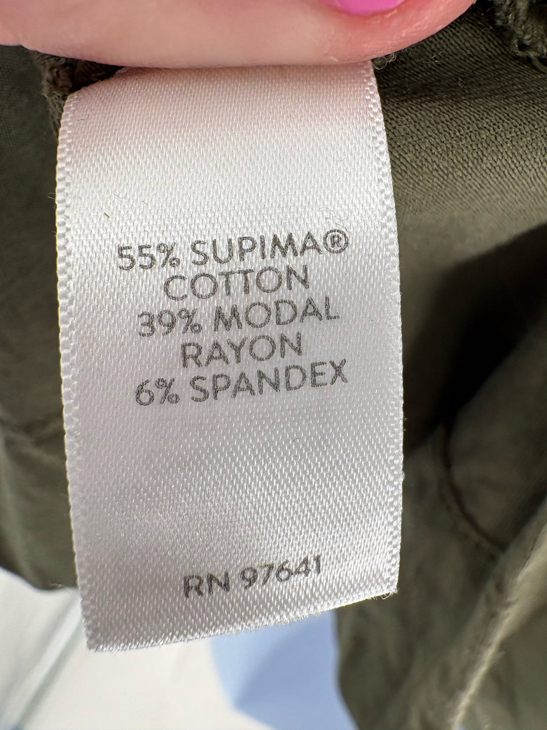 Size M J JILL Olive Cotton Shirt