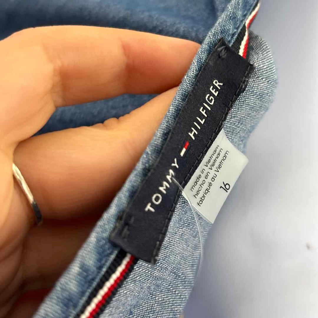 Size 16 TOMMY HILFIGER Blue Chambray Dress