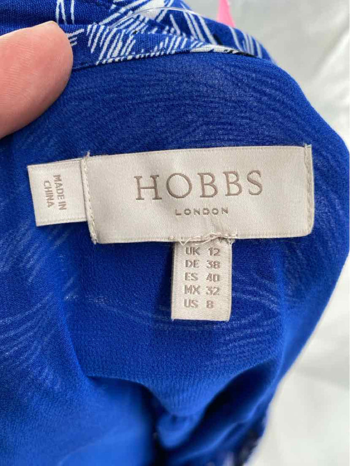 Size 8 HOBBS Blue Print Dress