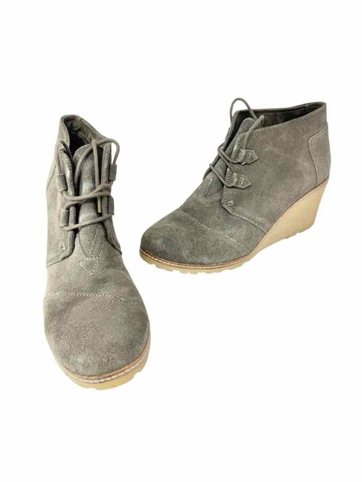 Shoe Size 10 Toms Olive Suede Boots