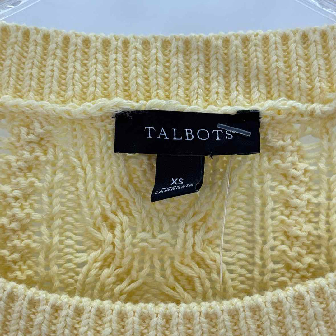Size XS Talbots Yellow Sweater