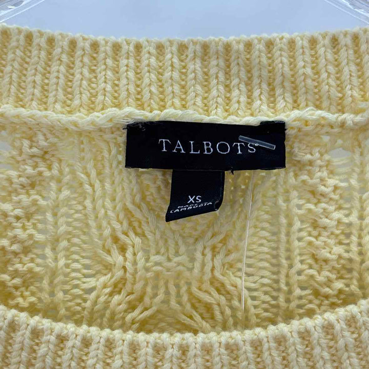 Size XS Talbots Yellow Sweater
