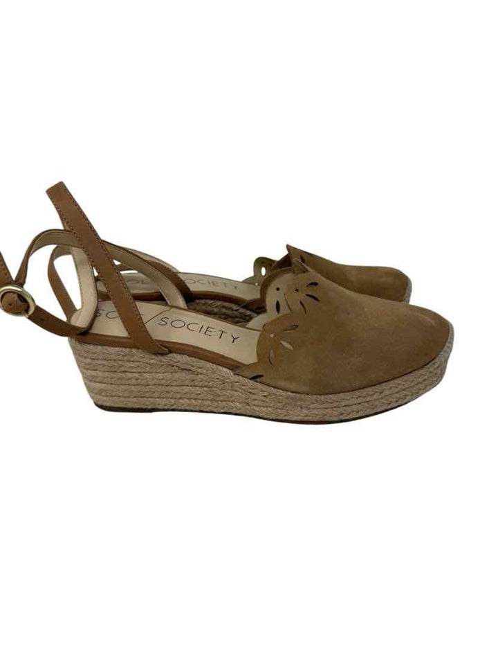 Shoe Size 9 SOLE SOCIETY Tan Suede Sandals