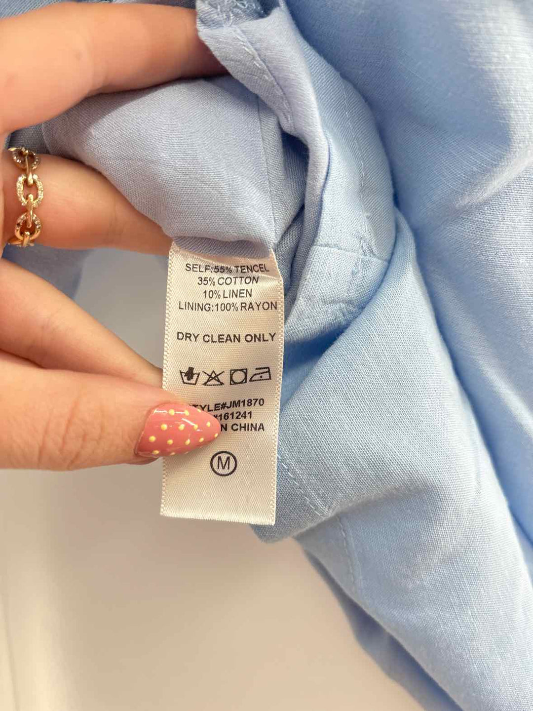 Size M J MARIE Blue Shirt