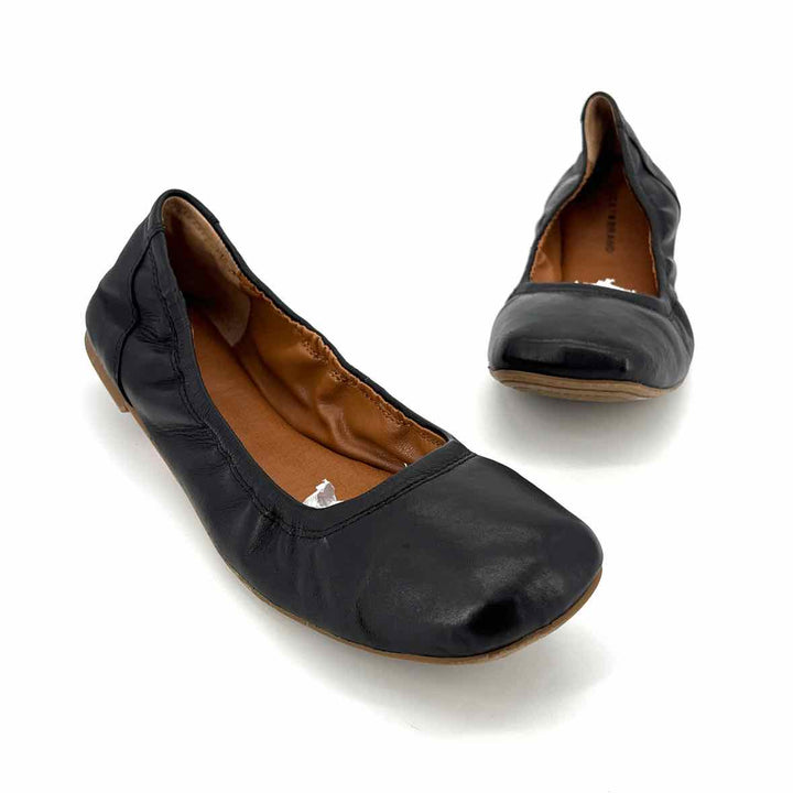 Shoe Size 9 LUCKY Black Leather Sandals