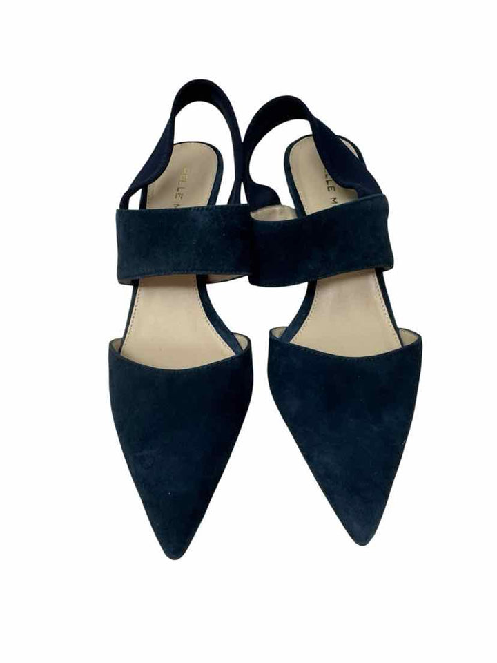 Shoe Size 6 PELLE MODE Navy Suede Pumps
