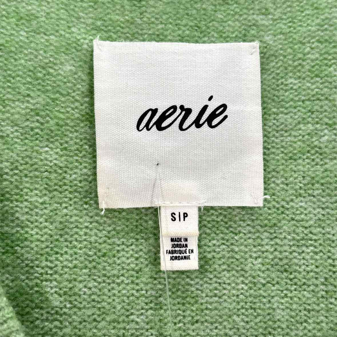 Size XS AERIE Green Knit Sweater