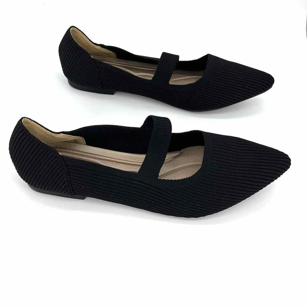 Shoe Size 12 Black Knit Flats