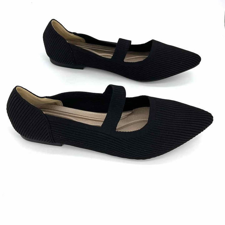 Shoe Size 12 Black Knit Flats