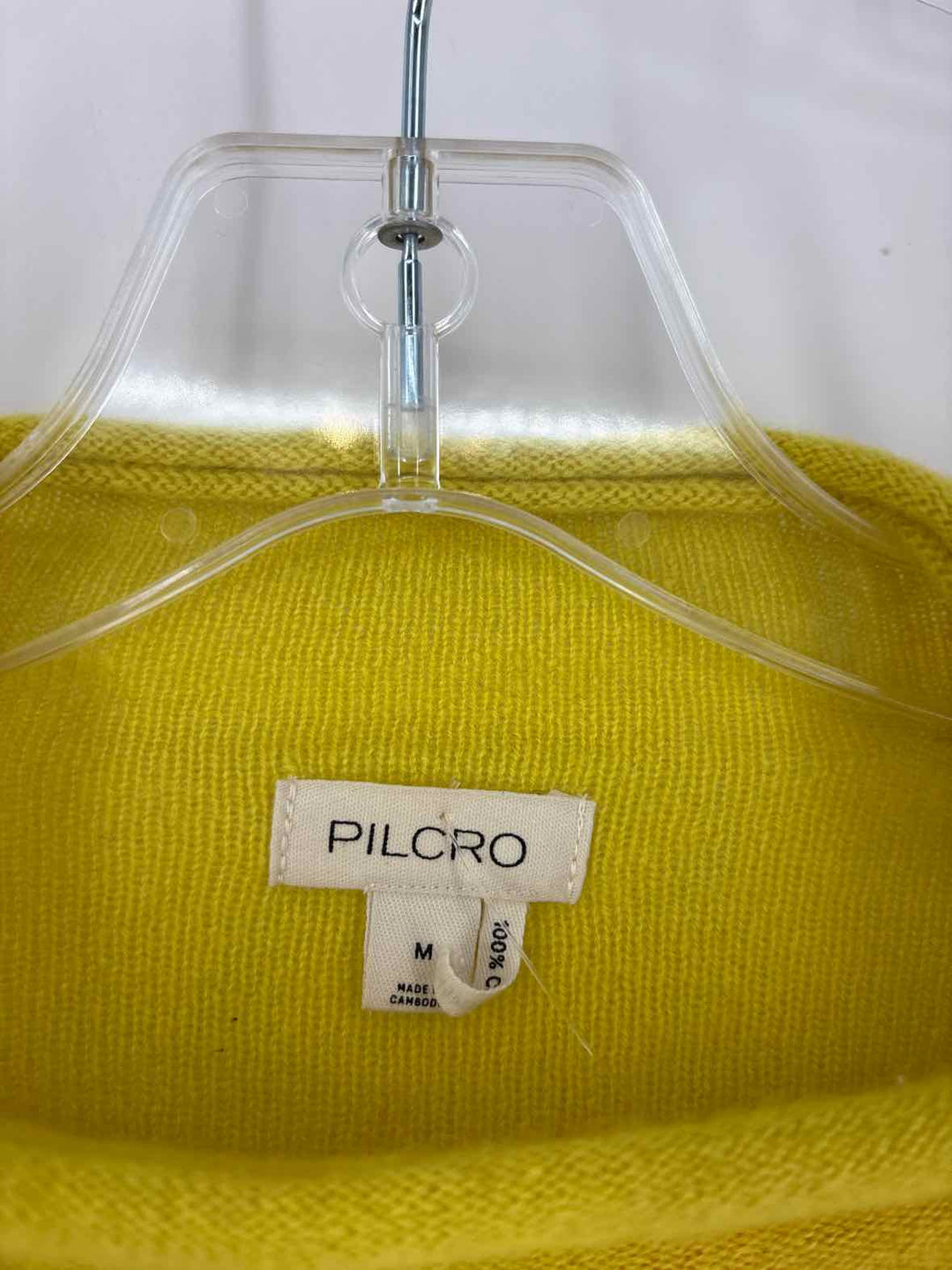 Size M Pilcro & the Letterpress Yellow Cashmere Sweater