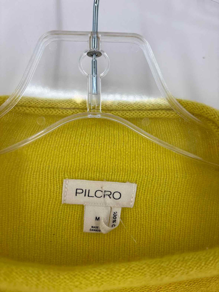 Size M Pilcro & the Letterpress Yellow Cashmere Sweater