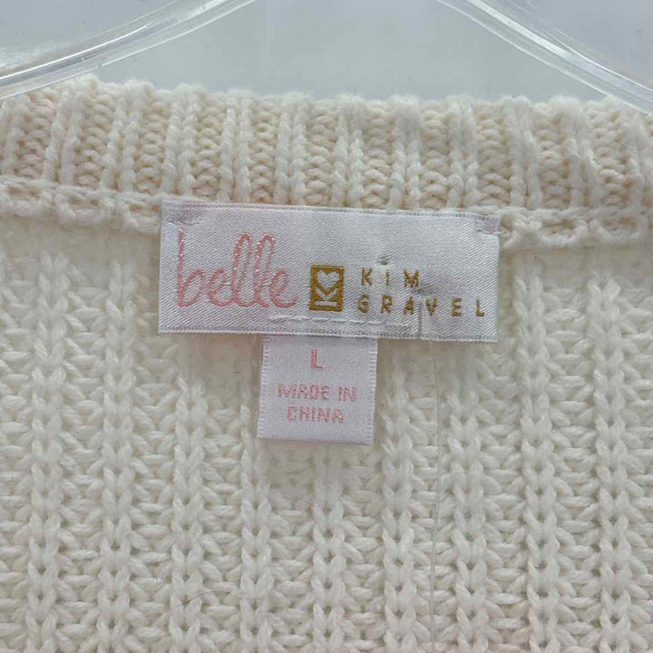 Size L Cream Knit Sweater