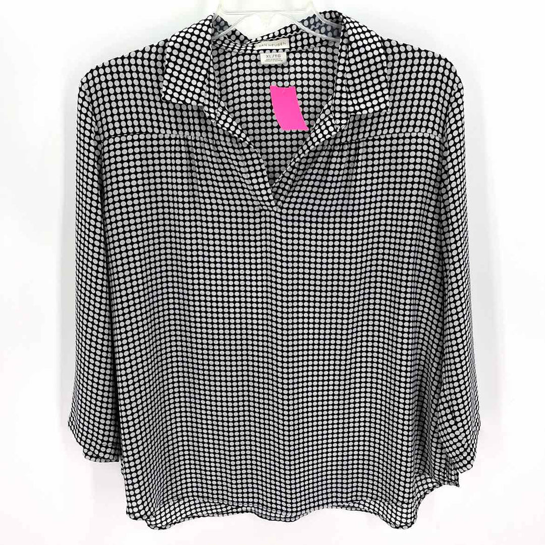 Size XL VAN HEUSEN Black/White Shirt