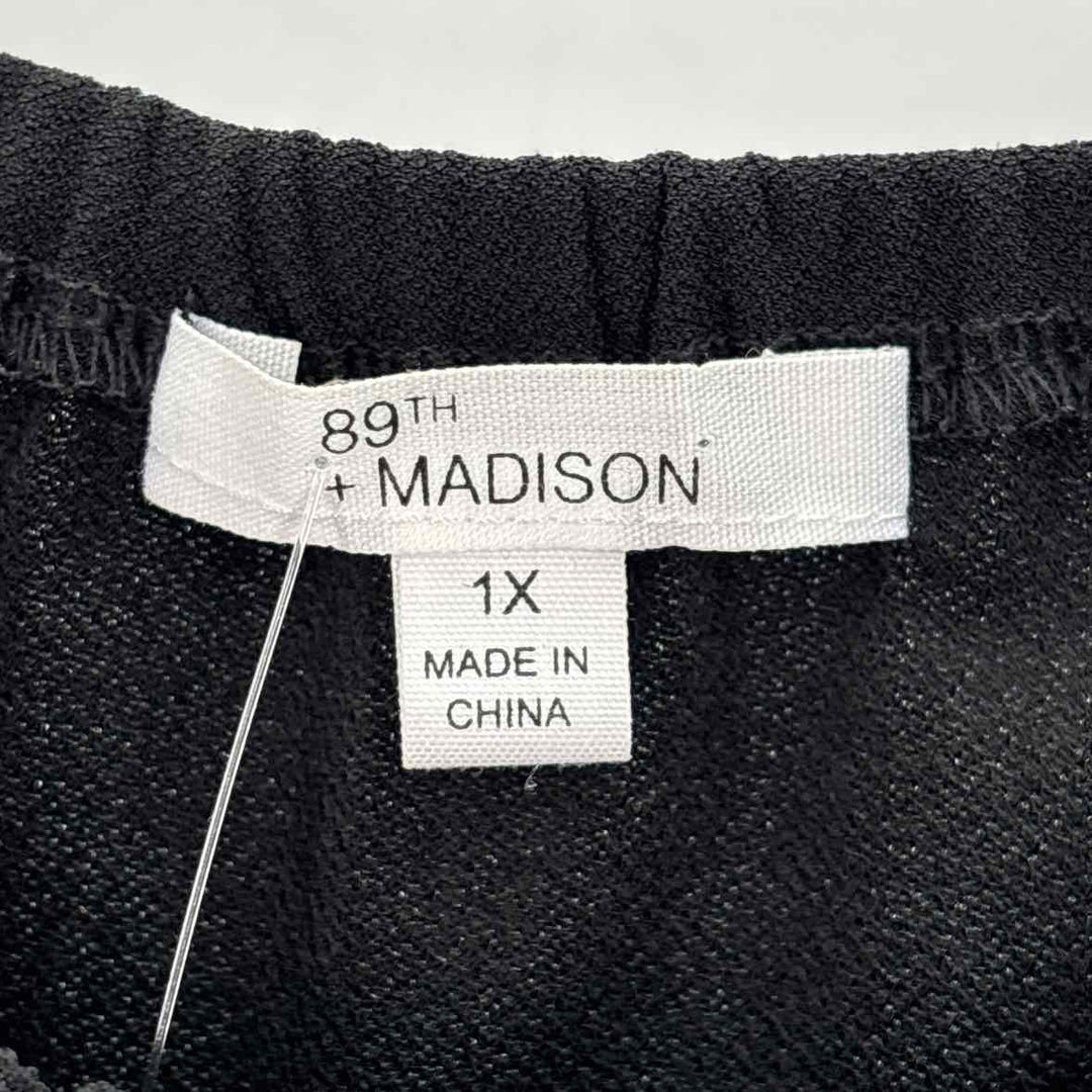 Size 1X Black Knit Shirt