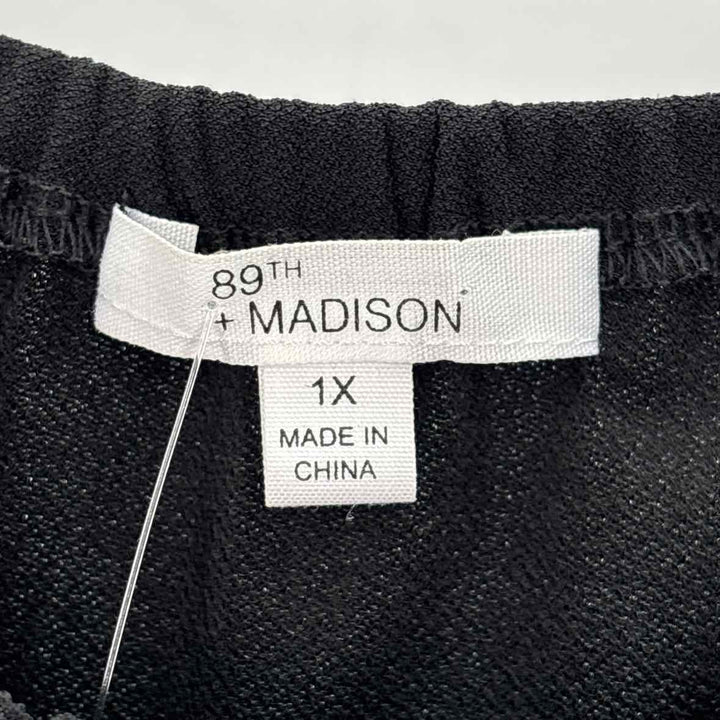 Size 1X Black Knit Shirt