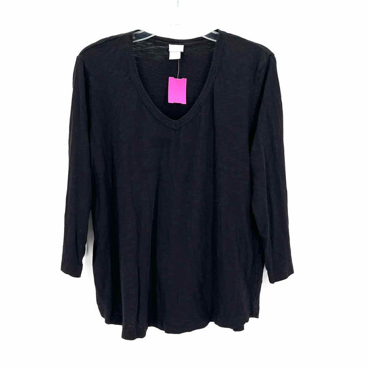 Size XL Chico's Black Shirt