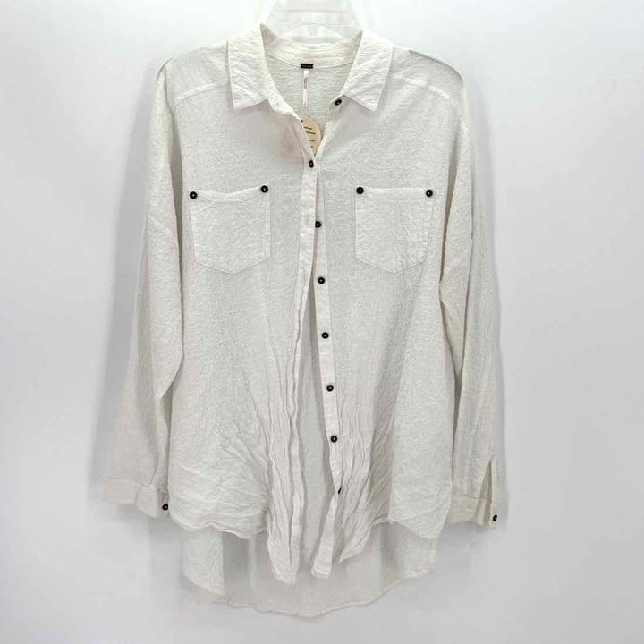 Size S FREE PEOPLE White Shirt