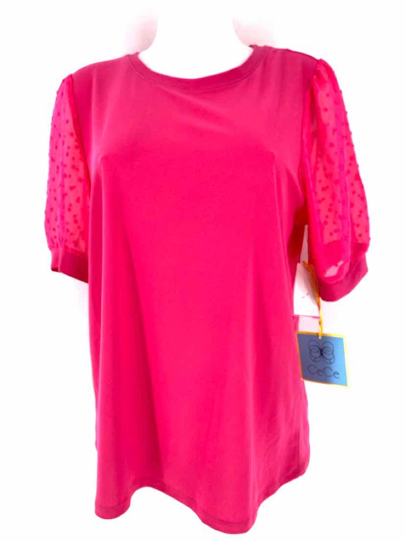 Size L CECE Fuschia Shirt