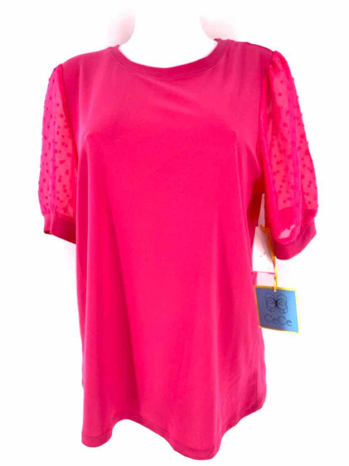 Size L CECE Fuschia Shirt