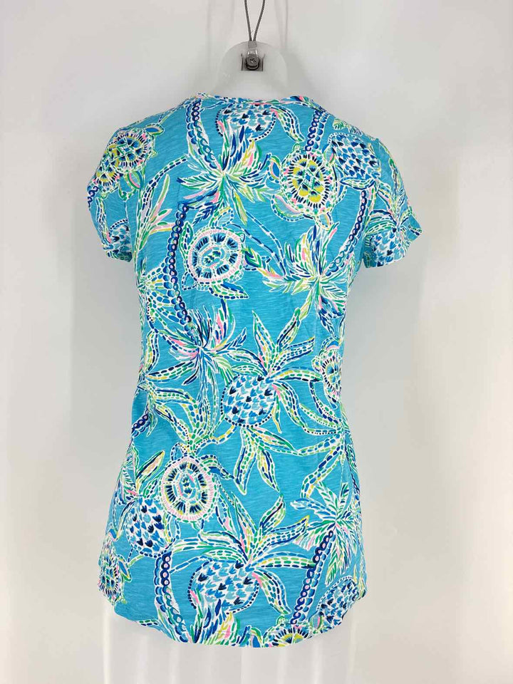 Size S Lilly Pulitzer Blue Print Shirt