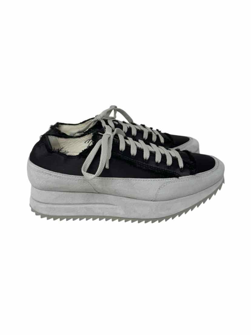Shoe Size 39 PEDRO Gray Sateen Sneakers
