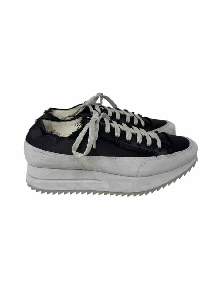 Shoe Size 39 PEDRO Gray Sateen Sneakers