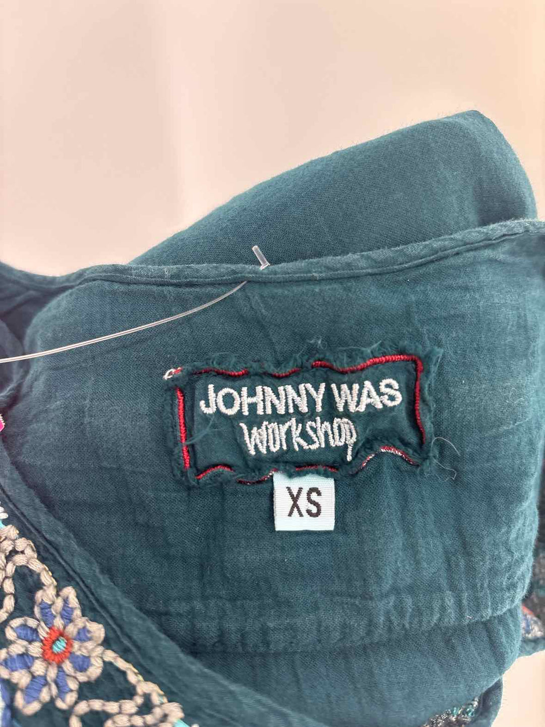 Size XS Johnny Was Teal Shirt