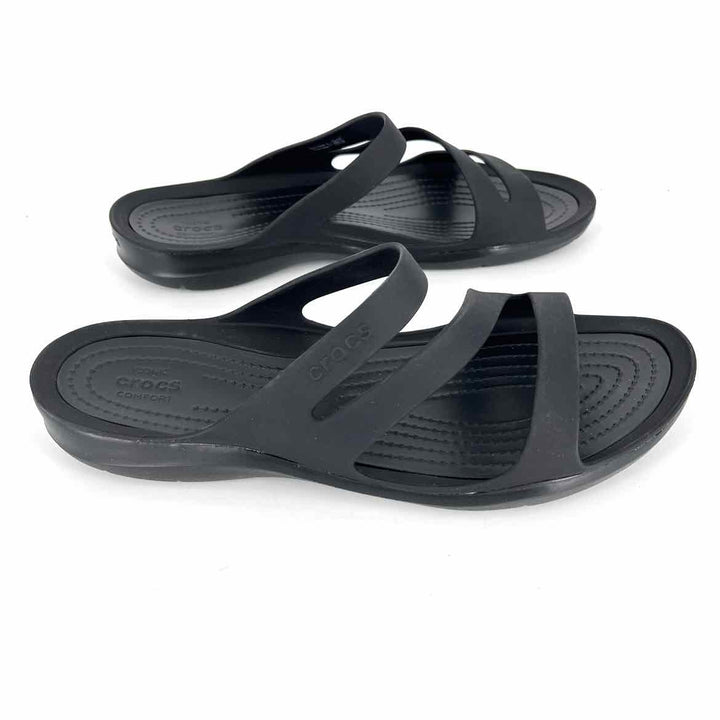 Shoe Size 10 Crocs Black Sandals