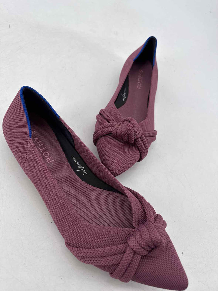 Shoe Size 9 ROTHY'S Purple Knit Flats